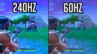 What it looks like to play in 240hz in FORTNITE [ReSample Test]