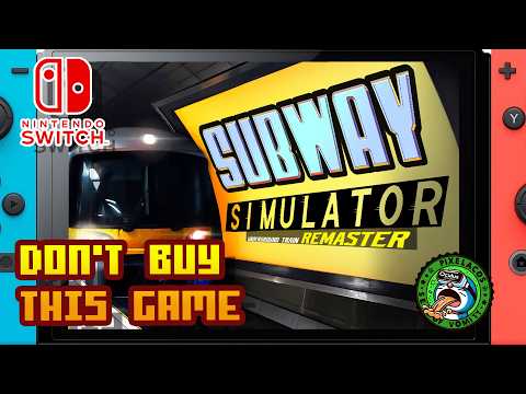 Subway Simulator - Underground Train REMASTER - (Nintendo Switch 1) - Framerate & Gameplay - 4K