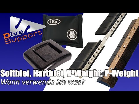 Softblei, Hartblei, V-Weight, P-Weight - Wann solltest du welches Blei verwenden? | DiveSupport