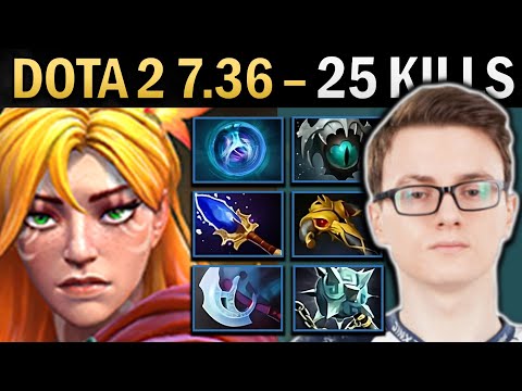 Windranger Gameplay Miracle with 25 Kills and Manta - Dota 2 7.36