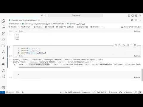 Python Oop Tutorial 2 Class Variables Day29