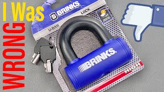 [1509] Worse Than I Thought: Brinks Mini U-Bar Lock