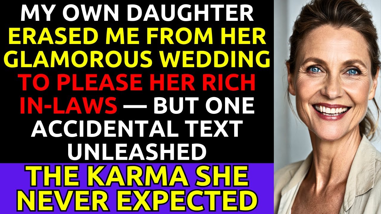 My Daughter Erased Me From Her Glamorous Wedding—Until One Accidental Text Changed Everything
