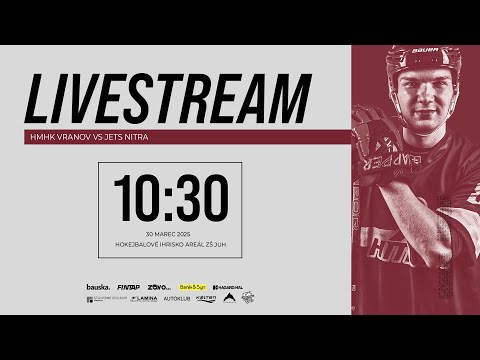 LIVESTREAM: HMHK Vranov nad Topľou - Jets Nitra