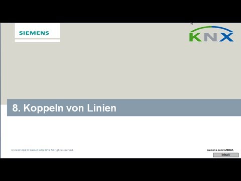 Siemens KNX Basiskurs Kapitel 8 - Koppeln von Linien