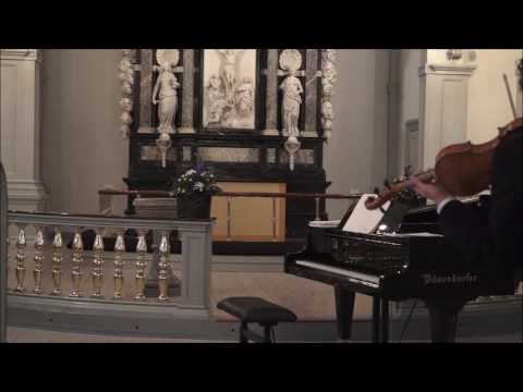 Michael Germer, violin. April 2016 Garnisonskirke, København.