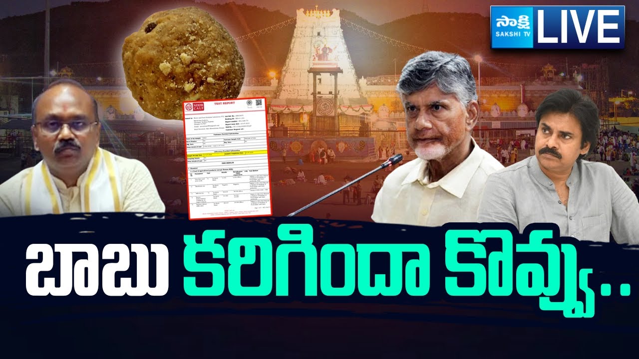 LIVE: బాబు కరిగిందా కొవ్వు | Tirupati Prasadam Controversy |Priests Fires On Chandrababu
