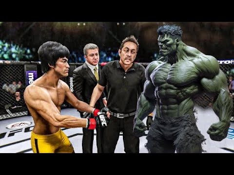 Bruce Lee vs. Hulk  - EA Sports UFC 3 - Epic Fight 🔥🐲