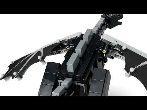 Gambar LEGO Minecraft The Ender Dragon Set 710 pcs 21595 - Hitam/Abu-Abu