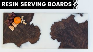 White Resin Serving Board—DIY Charcuterie Boards—How to Woodworking