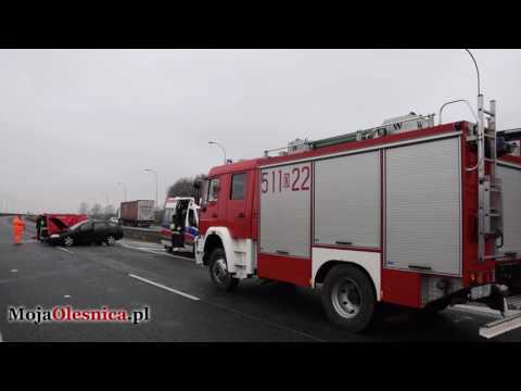 9.03.2017 Wypadek na S8 pod Oleśnicą