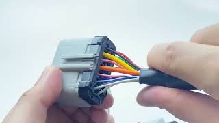 14PIN RP-1226 14 Way 1 Male to 2 Female Y Cable AdapterRP1226 Splitter for Freightliner