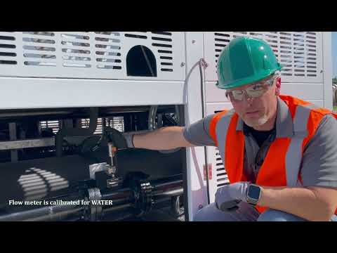 SCOD101 Air Cooled Rental Chiller Start up