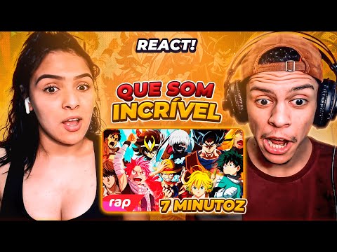 ANIMES NO TOPO | REEDITADO - 7 Minutoz | [ React Rap Nerd ] 🔥