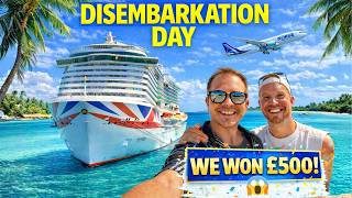 WE WON £500! 💰 | P&O Arvia Sea Day, St Maarten & Disembarkation