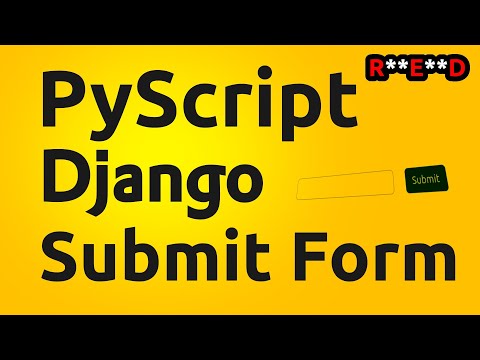 PyScript and Django: How to submit form and validate on Django side | PyScript tutorial thumbnail
