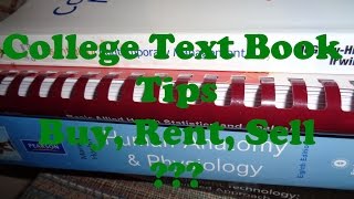 College Textbook Tips: Buy, Rent, Sell???