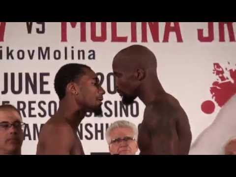 Demetrius Andrade vs Willie Nelson - TRASH TALK & SHOVING! FACE OFF