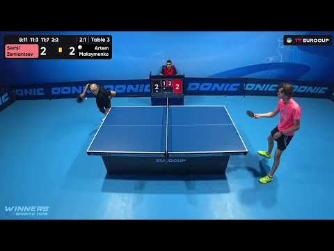 18:50 Serhii Zemiantsev - Artem Maksymenko 02.09.2023 TT Euro.Cup  Ukraine Star. TABLE 3