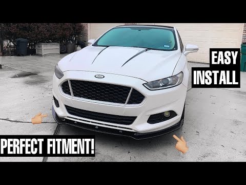 Installing a FRONT LIP/SPLITTER on my Ford Fusion!