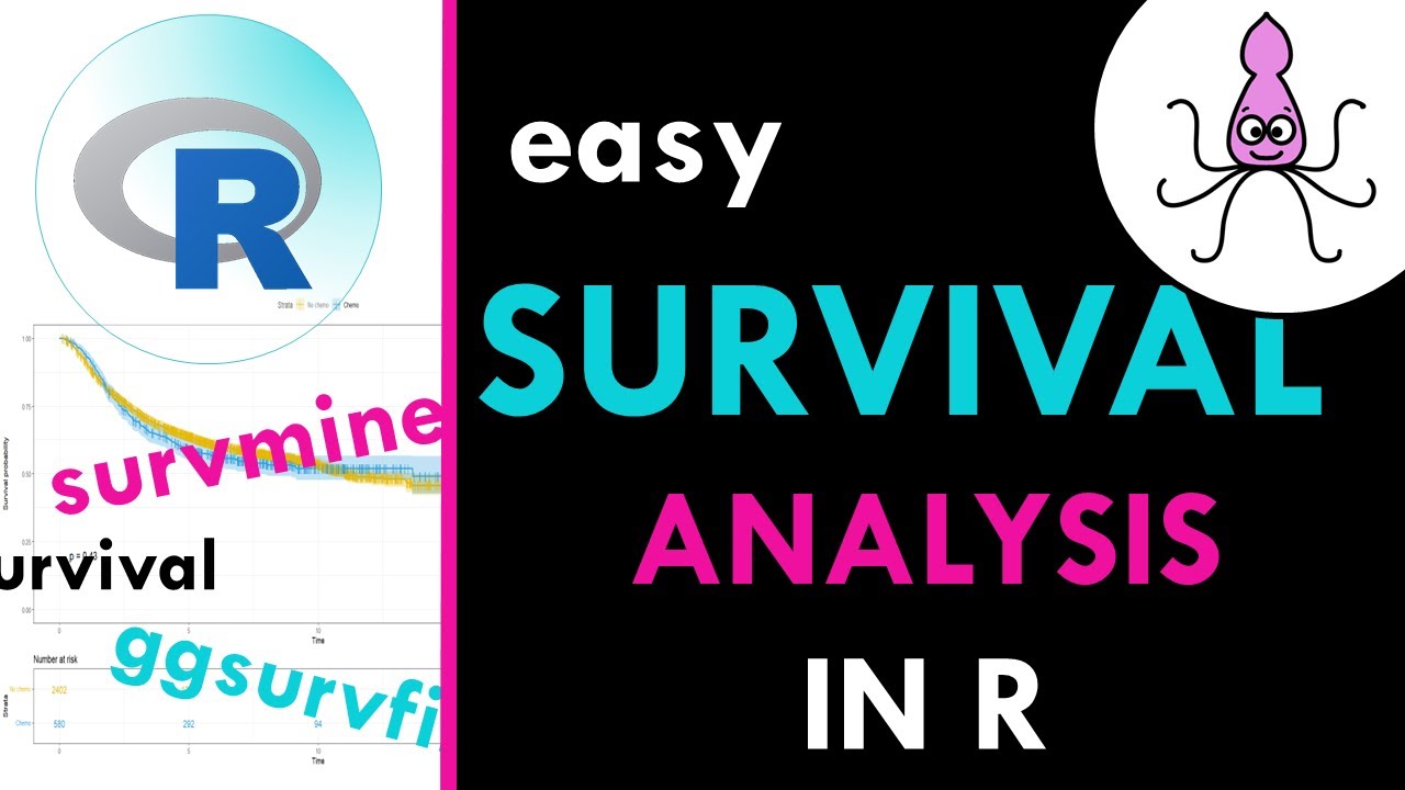 COMPLETE SURVIVAL ANALYSIS tutorial in R: Kaplan-Meier, Cox regression, Forest Plots...