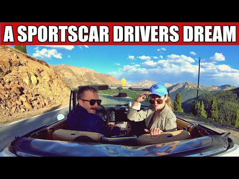 Driving Independence Pass in my vintage British MG Sportscar