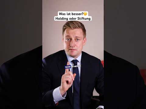 Deshalb haben Steuerprofis immer eine Holding UND Stiftung