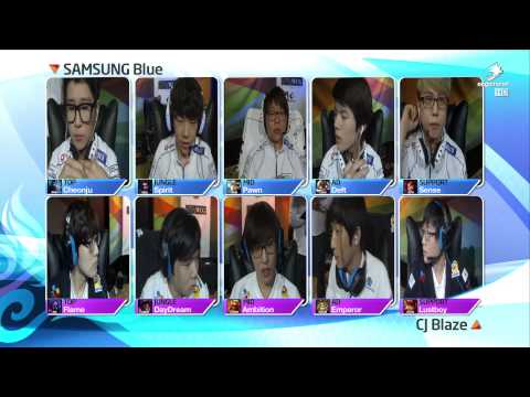 CJ Entus Blaze vs Samsung Galaxy Blue - WCG Korea Finals - Part 1