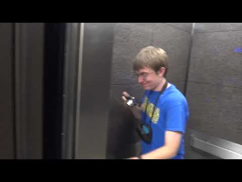 Riding the modernized Haughton elevators in Hylan hall @ UR w/ HiFiAndElevators22