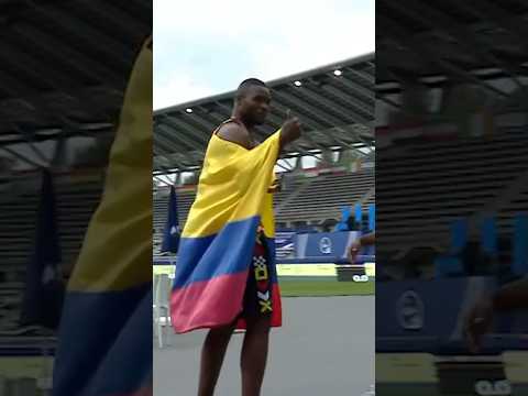 El primer colombiano en ser campeón mundial de lanzamiento de jabalina F38 🇨🇴🔥
