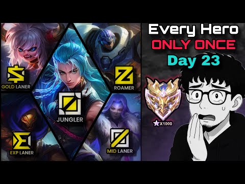 Playing Every Hero Only ONCE in SOLO RANK Day 23