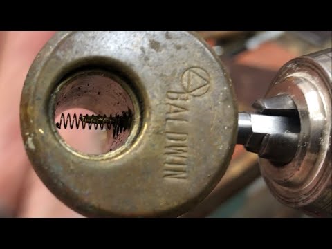 Corbin Mortise Lock with Antique Baldwin Cylinder repair