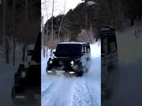 Mercedes G63 in Deep Snow ❄️ V8 Sound 💥
