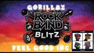 Gorillaz - Feel Good Inc. - Rock Band Blitz Playthrough (5 Gold Stars)