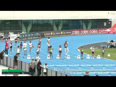 Girls U11 80m Hurdles Heat 1: 2022-23 State Combined Events Championships - Sunday