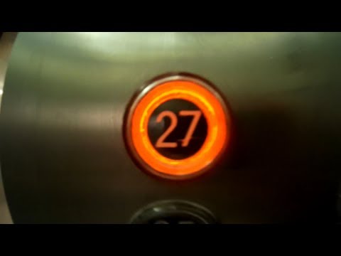 Woah!! W Indicator!!! - Vintage Otis Touch Lexan HIGH RISE Service elevators at GSR Reno