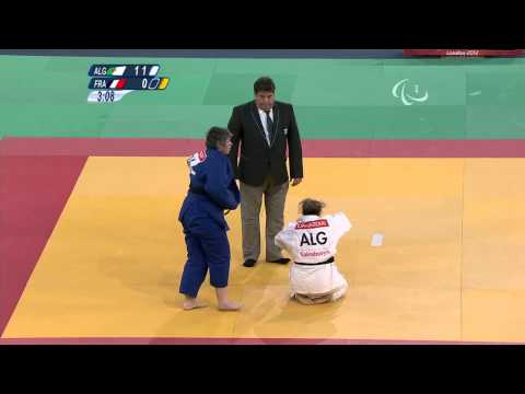 Judo - Women +70 kg Bronze Medal Contest ALG v FRA - London 2012 Paralympic Games