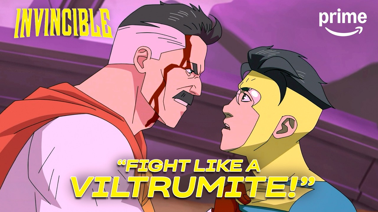 Omni-Man & Mark vs. Viltrumites on Thraxa | Invincible Season 2 | Clip | Prime Video