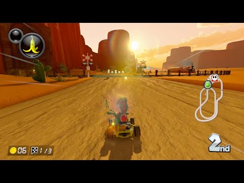 Mario Kart 8 Deluxe: N64 Kalimari Desert [1080 HD]