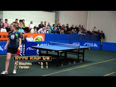 Anna Blazhko - Li Yanlan ETTU CUP 2014/2015 (WOMEN) Настольный теннис