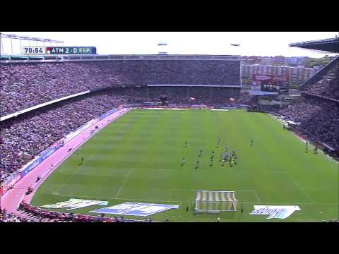 Gol de Mario Suárez (2-0) en el Atlético de Madrid - RCD Espanyol - HD