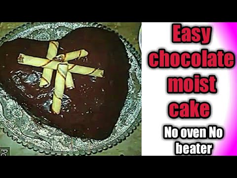 Easy chocolate  moist cake |No oven |no beater|Pakistani  flavours  by sobia