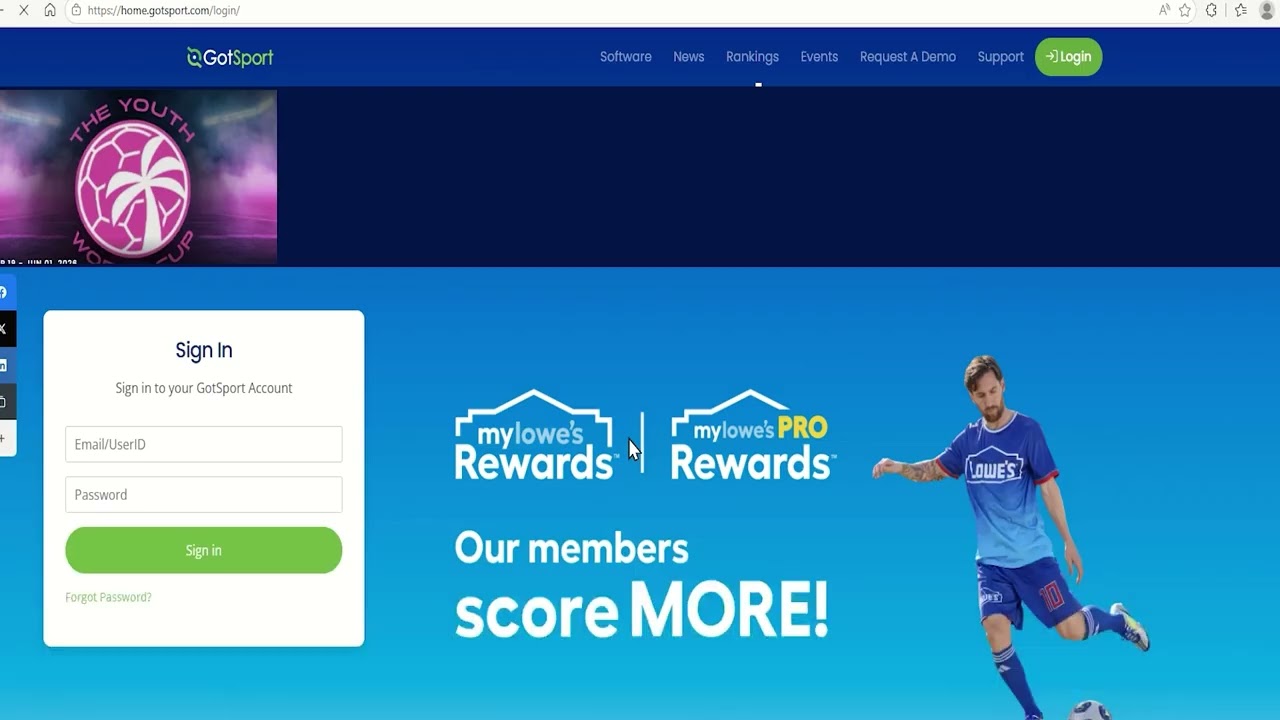 How to access your club's GotSport account