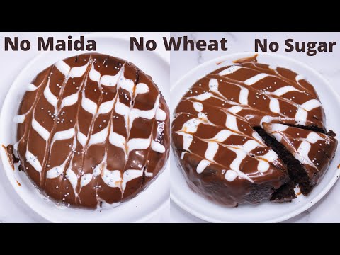 Eggless Sugar-free Moist Chocolate Rava cake | No Maida | No Wheat | No sugar