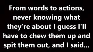 saliva - i walk alone (lyrics)