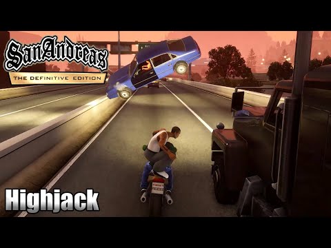 GTA SAN ANDREAS DEFINITIVE EDITION - Mission #66 - Highjack (4K 60FPS)
