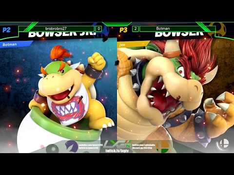 Botman (Bowser Jr.) vs brobrobro27 (Bowser) - Smash Ultimate @ LXG 11
