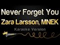 Zara Larsson, MNEK - Never Forget You (Karaoke Version)
