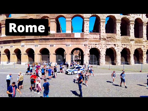 Rome Italy - Walk From Roma Termini to The Colosseum