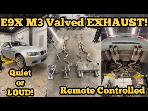 How To: BMW E9x M3 Aftermarket Valved Exhaust Install DIY